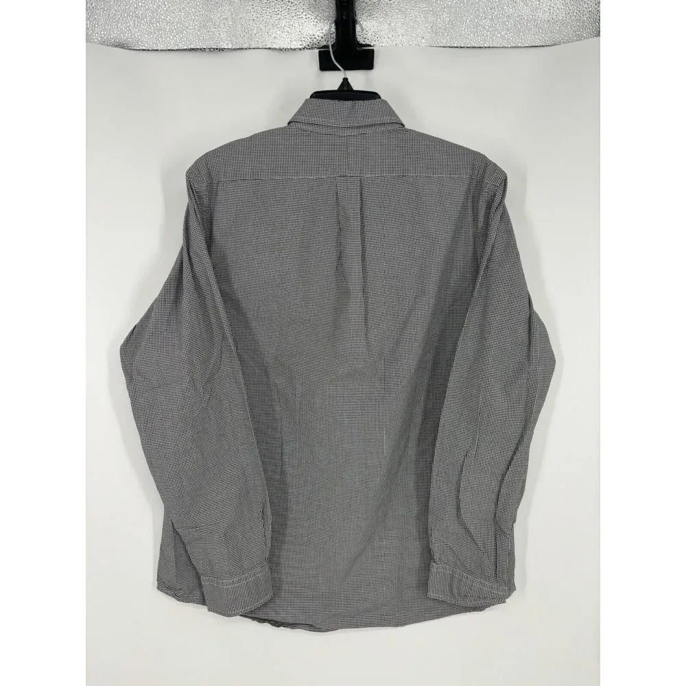 Polo Ralph Lauren Long Sleeve‎ Button Down Up Front Shirt Check Checkered Large
